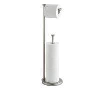 SunnyPoint Free Standing Bathroom Toilet Paper Holder Stand with Reserve Reserve Area has Enough Space for Jumbo Roll