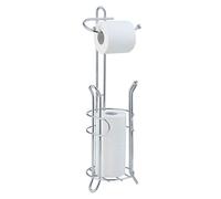 SunnyPoint Soporte de Almacenamiento para Rollos de Papel higiénico para baño con Reserva, el área de Reserva Tiene Suficiente Espacio para almacenar Mega Rollos; Acabado Cromado