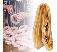 Sunnyushine Proteínas Colágeno para Salchichas Tripas Comestibles Salchichas Proteínas Colágeno Secado Salchichas Tripas para Alimentos, 50 Mm X 8