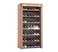 Sunnyushine Zapatero de 8 niveles con tapa antipolvo, armario para almacenamiento de zapatos, organizador de zapatos, soporte para estantes para estantes para torres de tela no tejida