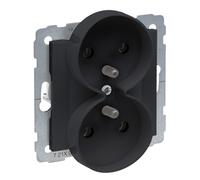 SUNO 2 MÓDULO NEGRO ENCHUFE 2X Z/U ABRAZADERAS DE 721491