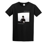 SuNo Leonard Cohen You Want It Darker Album - Camiseta de algodón orgánico para esculpir el cuerpo, color negro, Negro, L