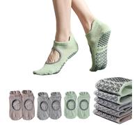 Sunolkie de calcetines antideslizantes mujer pilates,Calcetines yoga mujer Yoga Pilates Hospital Maternidad,3 pares