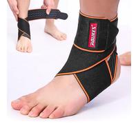 Sunolkie Tobillera deportiva para distorsión - Tobillera ajustable - Elástica y transpirable Banda elástica tobillo para daños a los ligamentos y tendinitis, hombre y mujer talla única (1)