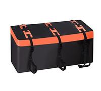 SUNORCHID Baúl de techo para coche, caja trasera para enganche de remolque, 566 litros, 600D, PVC, resistente al agua, resistente a desgarros, plegable