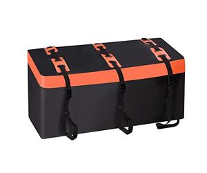 SUNORCHID Cofre de enganche Cofre de techo para coche, cofre trasero para enganche de remolque, 566 l, revestimiento 600D, en PVC, caja de equipaje, impermeable, irrompible, plegable