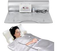 Sunowl Manta Sauna Infrarrojos, 2 Zone Far Infrared Sauna Blanket 220V, Sauna Portatil Home SPA para Modelar el Cuerpo Desintoxicación Fitness Belleza Fisioterapia