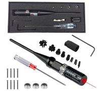 SUNOYA Bore Sighter, Kit de visera de taladro, calibre 22 a .50, con caja de transporte ligera, Boresight, negro, mate, aleación de aluminio de, colimador Boresight para calibración