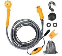 SUNOYA Ducha Portatil, Ducha Portatil Camping, 12 V Ducha Camper, Ducha Portatil Furgoneta Camper, Kit De Ducha Exterior Portátil, Portatil Ducha Exterior para Camping, Caravanas, Plantas De Jardín