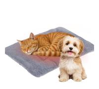 SUNOYA Manta autocalefactable para gatos, perros, 70 x 45 cm, manta térmica suave para cama de gato o, lavable, cojín térmico antideslizante para interior y exterior, color gris plateado