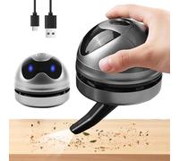SUNOYA Mini aspiradora de mesa, portátil USB recargable, aspiradora de mesa, pequeña aspiradora de mano, mini aspiradora, portátil, inalámbrico, limpiador de polvo para escritorio, hogar, oficina y