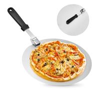 SUNOYA Pala para Pizza Horno, Profesional Pala para Pizzas de Acero Inoxidable, Soporte de Superficie Grande, con asa Plegable para Barbacoa Cocinar Pizzas, Pan, mas Estable