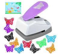 SUNOYA Troqueladoras para Manualidades, Troqueladora Mariposa, Perforadora Papel Formas, Perforadora en Forma de Mariposa Para DIY Scrapbooking Fotos Álbumes de Recortes