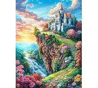 SunPaisaje de atardecer del árbol de flores Puzzles 1000 Piezas Moderno Minimalista Cuento de hadas fantástico animal Rompecabezas Familiar Para Adultos 3D Maquetas Construir Aliviar Estrés Decorativo