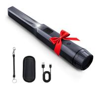 SUNPOW Detector de Metales Pinpointer Recargable-Batería de 800 mAh | 15 horas de uso-Varita Portátil Totalmente Impermeable con Clasificación IP68-Detección de Alta Sensibilidad en 360°
