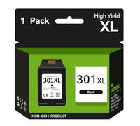 SUNPRINTZ Cartuchos 301 Negro Compatible para Tinta HP 301, 301XL 301 XL Negro para HP DeskJet 2540 1050 1050A 1510 3050 2544 3050A 2050 Envy 4500 5530 4508 4504 OfficeJet 4630 4636 2620 Impresora