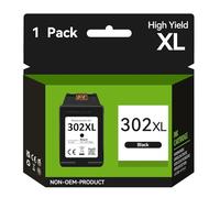 SUNPRINTZ Tinta 302 XL Negro Remanufacturado para HP 302, 302XL Cartuchos 302 Negro para HP DeskJet 2130 3636 3639 3630 OfficeJet 3833 3831 5230 3830 5232 4650 Envy 4520 4527 4521 4525 4524 Impresora