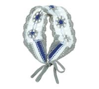 Sunproof - Diadema de ganchillo rectangular para mujer, diseño de flores, turbante elástico, accesorios para el cabello