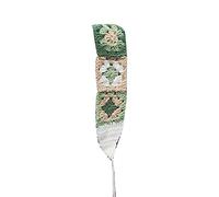 Sunproof - Diadema de ganchillo rectangular para mujer, diseño de flores, turbante elástico, accesorios para el cabello