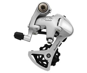 SUNRACE Cambio Stroke 8V.ATT.BU | Sunrace Desviador trasero RD-R81 de 8 velocidades, construcción de aluminio y acero