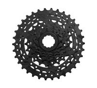 SUNRACE Cassetta 7V x 11/34 Denti in Acciaio Argento-Corpetto Unisex Adulto, Negro, Única