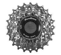Sunrace CS-R63 7-Speed Casete 12-24T Níquel Plata 7sp Híbrido Carretera Bici