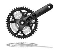 Sunrace FCM914 Juego de Bielas, Negro, Talla Única