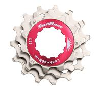 SUNRACE GHIERA R.Libera+3 PIGNONI 12V, Unisex Adulto, Silver, Talla única