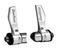 Sunrace Manetas Cambio con Abrazadera Sunrace 6V Cuadro Bicicleta Cl??Sica Plata