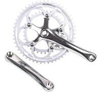 SunRace R9, Biela 2 x 9 V Corsa Compract Unisex Adulto, Plata, 34-50D