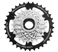 Sunrace Rueda fija Sturmey Archer MFM4S de 7 CV, compatible con dientes, roscada de 7 velocidades, cromada