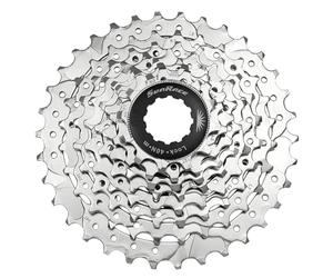 Sunraza CSM66 Cassette Chapado en níquel de 8 velocidades, tamaño 11-34T, 0.76