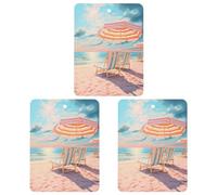 Sunrise at The Beach - Ambientadores para coche, 3 unidades, para colgar, aromas de larga duración, para aromaterapia, tabletas, espejo retrovisor, accesorios interiores
