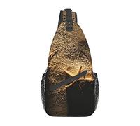 Sunrise Beach Starfish Winter Snowman Sling Bag, Mochila de Hombro Paquete de Pecho Causal Crossbody Daypack para Mujeres Hombres Senderismo Viajes