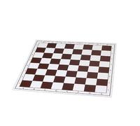 Sunrise Chess & Games Tablero de ajedrez de silicona, color azul | 51 x 51 cm, campos de 57 mm, superficie de juego blanco y azul, plegable y plegable, para viajes