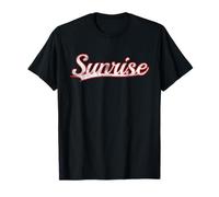 Sunrise Florida Sunshine State Vintage Varsity Distressed Camiseta