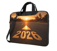 Sunrise Glowing Golden 2026 On The Road - Funda acolchada para laptop de 15.6 pulgadas, para mujeres y hombres