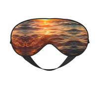 Sunrise Ocean Print - Máscara de ojos suave, para dormir, opaca, adecuada para viajes, oficina, yoga, siesta
