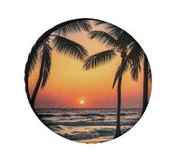 Sunrise of on The Sea - Cubierta para neumático de repuesto, protector de rueda Oxford de 30 pulgadas, accesorios de viaje, impermeable, a prueba de polvo, para caravana, Jeep, SUV, camper