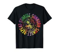 Sunrise Sunburn Sunset Repeat Vacaciones Familiares 2026 Camiseta
