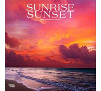 Sunrise Sunset 2026 12 X 24 Inch (Hanging) Monthly Square Wall Calendar Plastic-Free