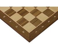 Sunrise Tablero de ajedrez y juegos nº 5 con descripción de nogal/arce con incrustaciones de madera de nogal y arce, tablero de torneo, diseño elegante, idea de regalo, ideal para figuras medianas,