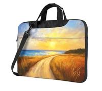 Sunrise The Road Leads To The Sea - Funda acolchada para laptop de 15.6 pulgadas, funda acolchada para mujeres y hombres