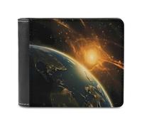 Sunrise View of The Planet Earth from Space - Cartera plegable con múltiples ranuras para tarjetas para hombres y mujeres, Estilo:, Talla única, MHXYZHW