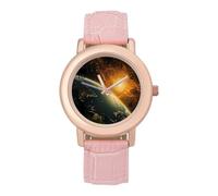 Sunrise View of The Planet Earth from Space - Reloj personalizado para mujer, correa suave, regalos para cumpleaños, día de San Valentín, Estilo:, regular, MHXYZHW