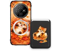 Sunrive Funda Cartera para Blackview Fort 1 con Tarjetero Magnético Desmontable, Estuche Porta Tarjetas con Soporte para Video, Funda Protectora Antigolpes con Cartera y Tarjetass - Zorro