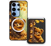 Sunrive Funda Cartera para Blackview Wave 10C/10 con Tarjetero Magnético Desmontable, Estuche Porta Tarjetas con Soporte para Video, Funda Protectora Antigolpes con Cartera y Tarjetass - Oso