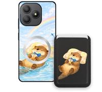 Sunrive Funda Cartera para Blackview Wave 9C con Tarjetero Magnético Desmontable, Estuche Porta Tarjetas con Soporte para Video, Funda Protectora Antigolpes con Cartera y Tarjetass - Castor