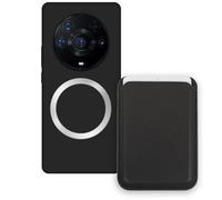 Sunrive Funda Cartera para Honor Magic3ProPlus con Tarjetero Magnético Desmontable, Estuche Porta Tarjetas con Soporte para Video, Funda Protectora Antigolpes con Cartera y Tarjetass - Negro