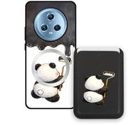 Sunrive Funda Cartera para Honor Magic5 5G con Tarjetero Magnético Desmontable, Estuche Porta Tarjetas con Soporte para Video, Funda Protectora Antigolpes con Cartera y Tarjetas - Panda